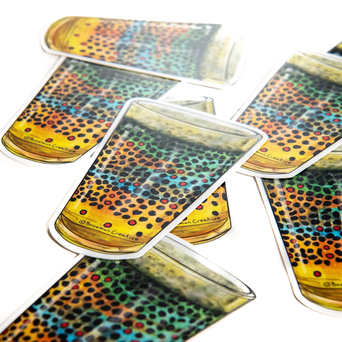 Brown Trout Pint - Fly Fishing Sticker