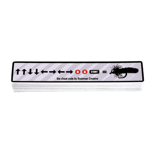 The cheat code (mop fly) - Fly Fishing Sticker