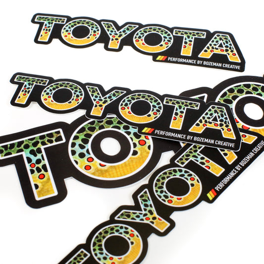 Toyota Brown Trout - Fly Fishing Sticker