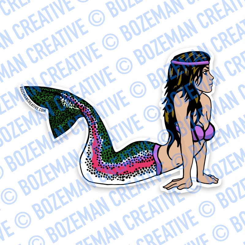Mertrout - Mermaid Rainbow Trout Sticker