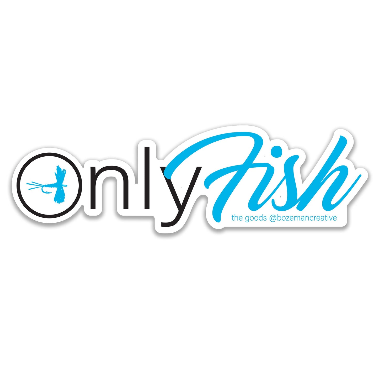 OnlyFish - Fly Fishing Sticker